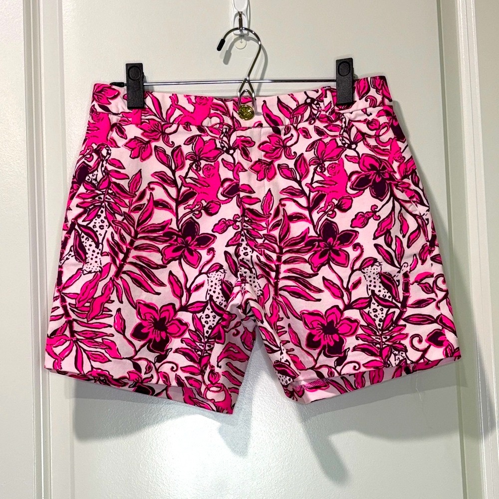 Lilly Pulitzer Gretchen Shorts Elderflower Blossom Lil Escape Plan Size 2 NWT